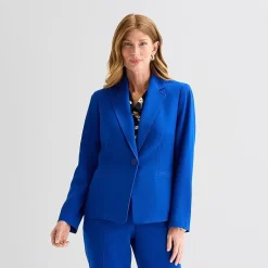 Black Label by Evan-Picone Womens Classic Fit Suit Jacket
