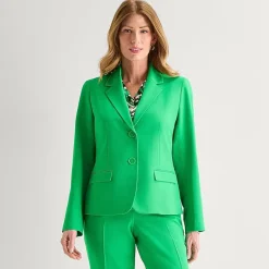Black Label by Evan-Picone Womens Classic Fit Suit Jacket