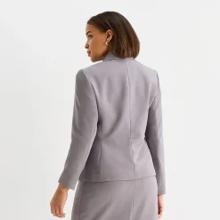Black Label by Evan-Picone Womens Classic Fit Suit Jacket