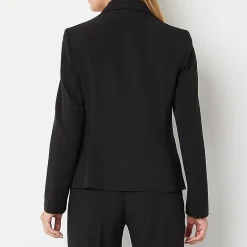 Black Label by Evan-Picone Womens Classic Fit Suit Jacket
