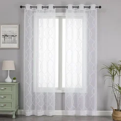 Blake Grommet Top Sheer Set of 2 Curtain Panel