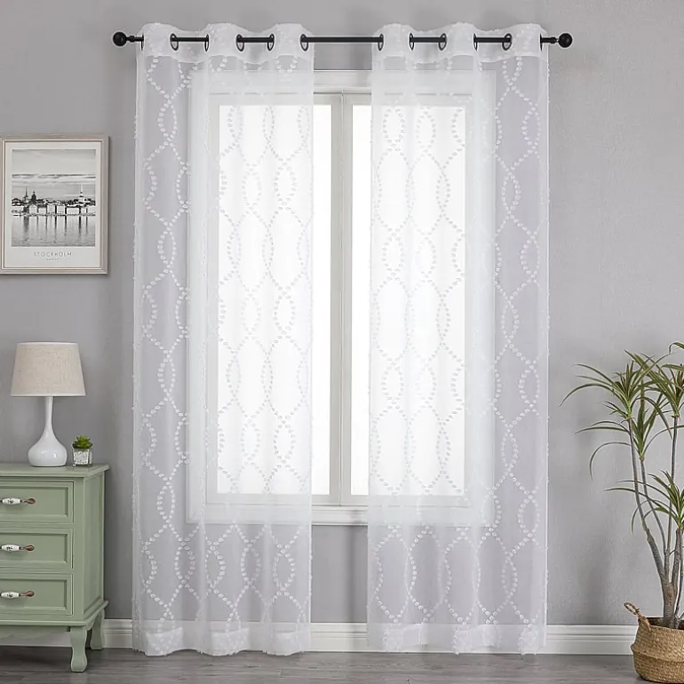 Blake Grommet Top Sheer Set of 2 Curtain Panel