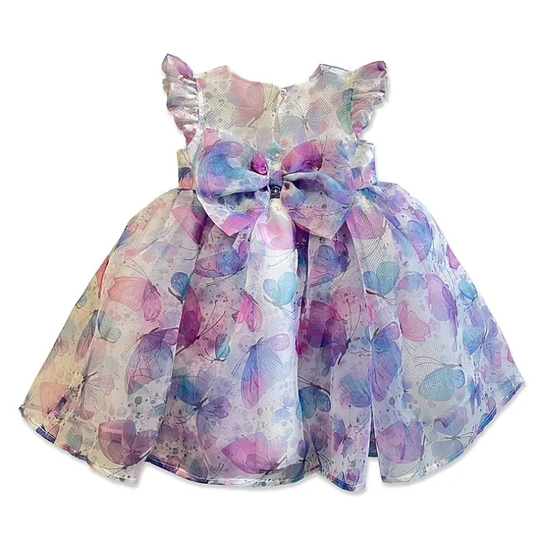 Blueberi Boulevard Baby Girls Short Sleeve A-Line Dress