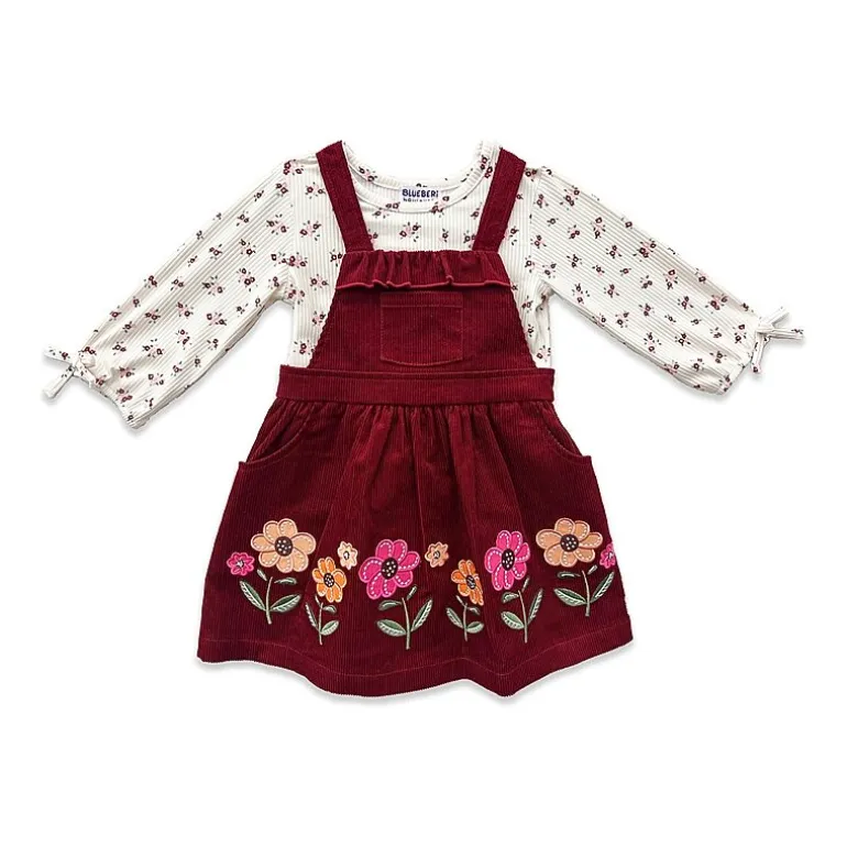 Blueberi Boulevard Toddler Girls Embroidered 2-pc. Dress Set