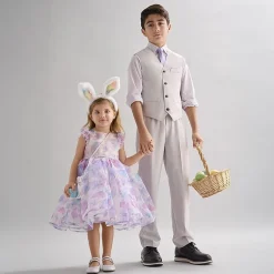 Blueberi Boulevard Toddler Girls Sleeveless A-Line Dress