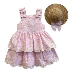 Blueberi Boulevard Toddler Girls Sleeveless A-Line Dress