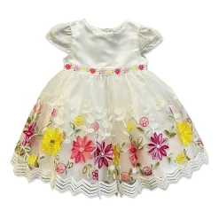 Blueberi Boulevard Toddler Girls Short Sleeve A-Line Dress
