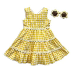 Blueberi Boulevard Toddler Girls Sleeveless A-Line Dress