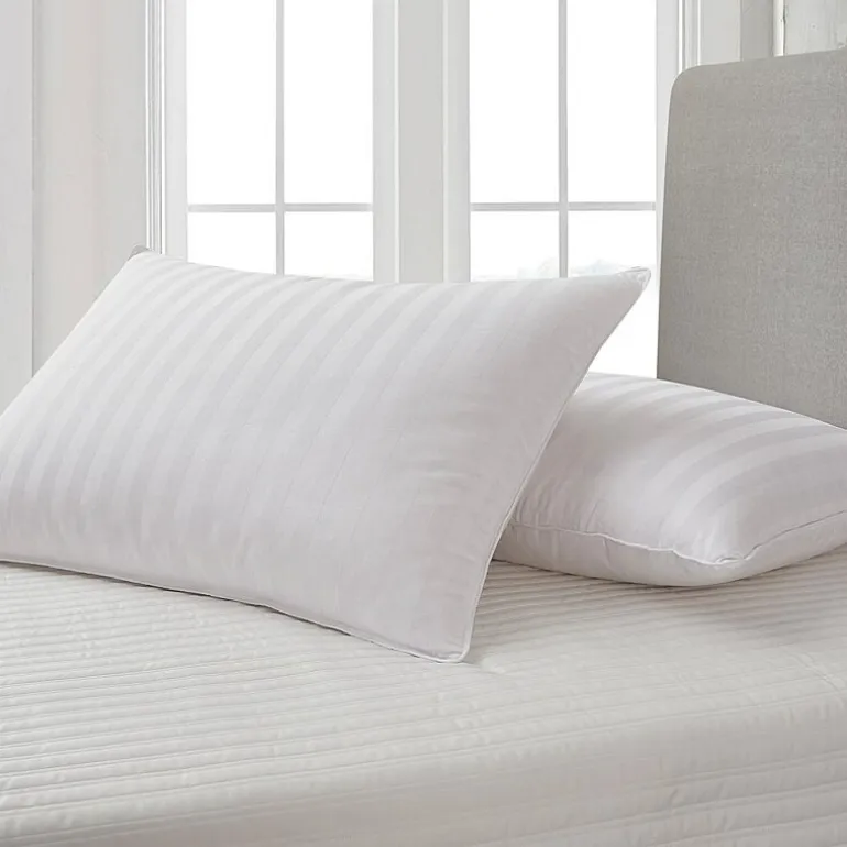 Blue Ridge Home Fashions 350 Thread Count Damask Stripe White Down Pillow