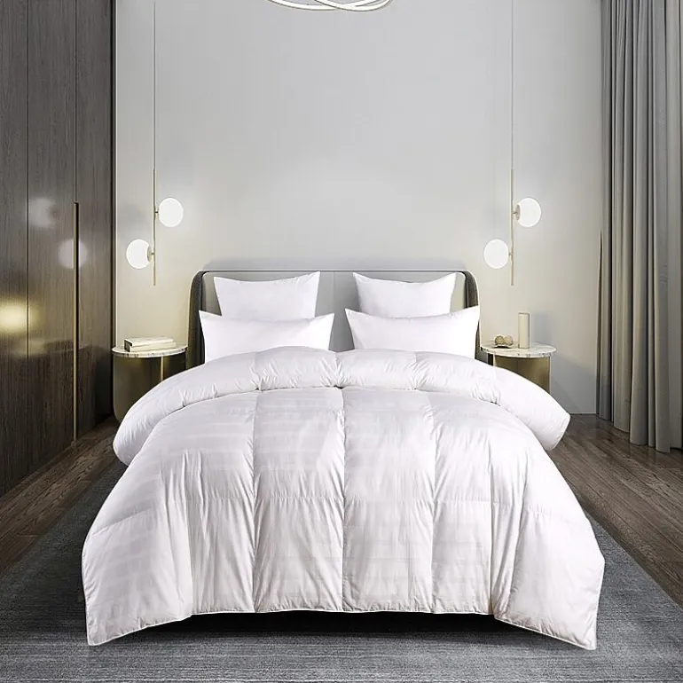 Blue Ridge Home Fashions 600 Thread Count Windowpane Duraloft Down Alternative Comforter