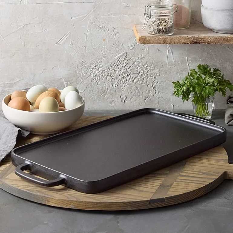 Bobby Flay Cast Iron 20X10 Double Burner Griddle