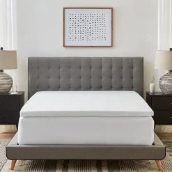 Bodipedic Home 2-Inch Gel-Infused Memory Foam Mattress Topper With Circular-Knit Cover