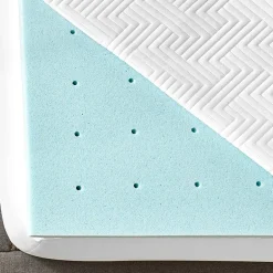 Bodipedic Home 2.5-Inch Gel-Infused Convoluted Memory Foam Mattress Topper