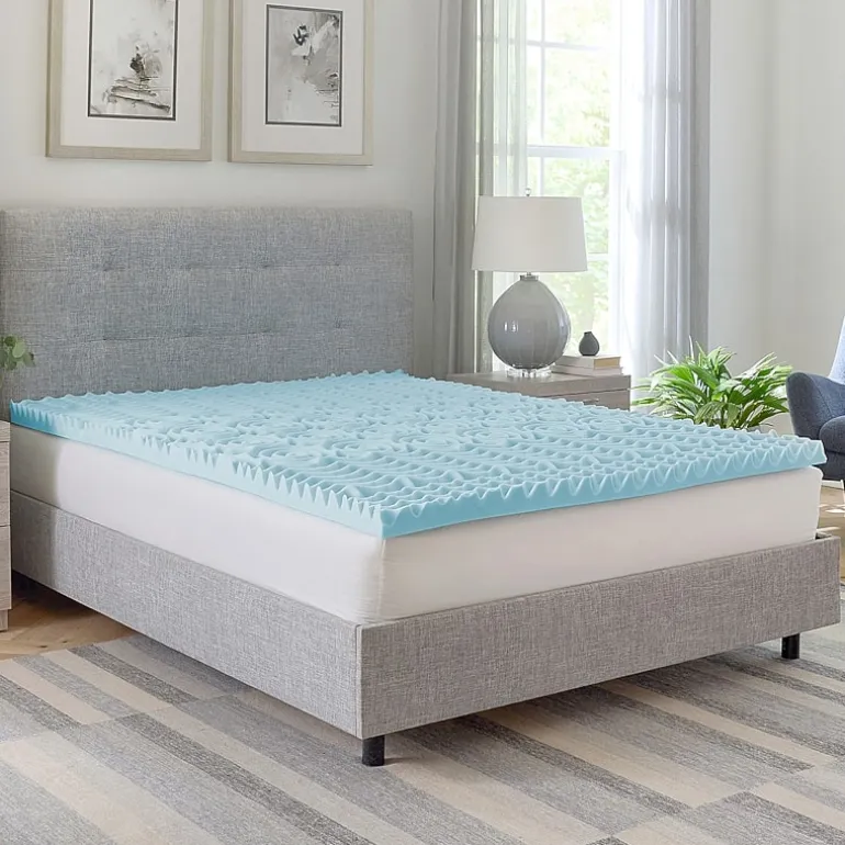 Bodipedic Home 2-Inch Gel-Infused Zoned Convoluted Memory Foam Mattress Topper