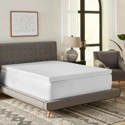Bodipedic Home 3-Inch Gel-Infused Memory Foam Mattress Topper With Cooling Cover