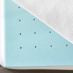 Bodipedic Home 3-Inch Gel-Infused Memory Foam Mattress Topper With Cooling Cover