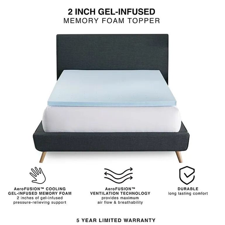 Bodipedic™ Home 2 Inch Gel Memory Foam Topper