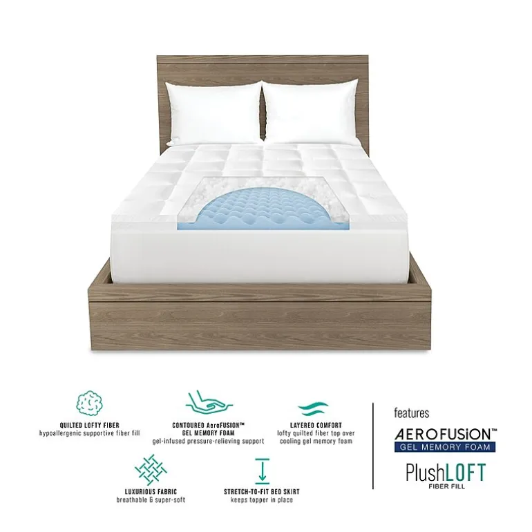 Bodipedic™ Home 4 Inch Hybrid Memory Foam and Fiber Topper