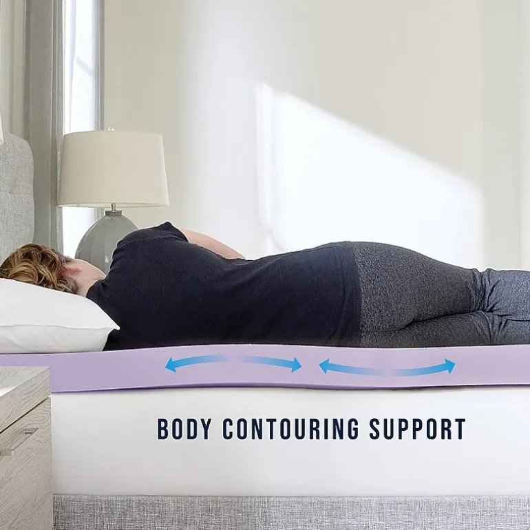 Bodipedic Home 3-Inch Lavender Infused Memory Foam Mattress Topper