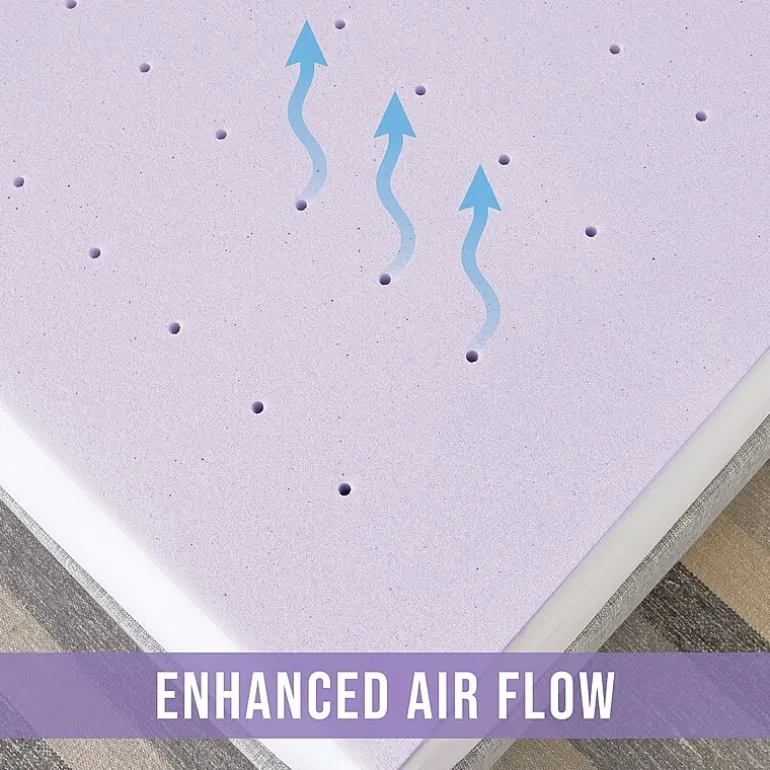 Bodipedic Home 3-Inch Lavender Infused Memory Foam Mattress Topper
