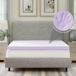 Bodipedic Home 3-Inch Lavender Infused Memory Foam Mattress Topper