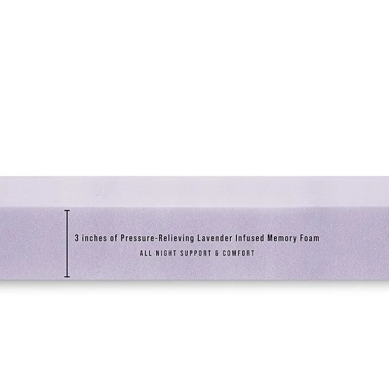 Bodipedic Home 3-Inch Lavender Infused Memory Foam Mattress Topper