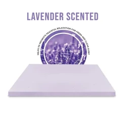 Bodipedic Home 3-Inch Lavender Infused Memory Foam Mattress Topper