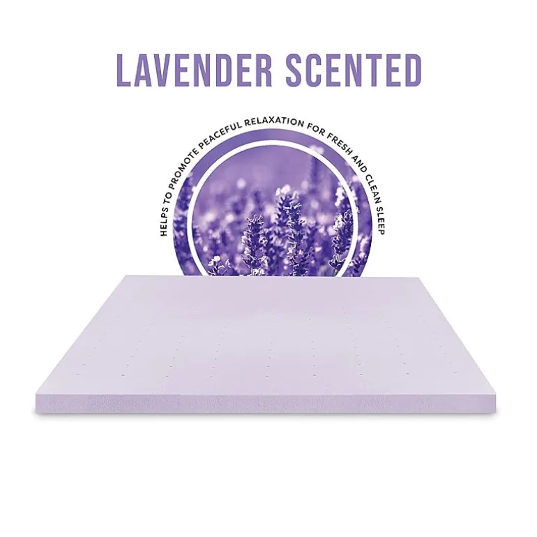 Bodipedic Home 3-Inch Lavender Infused Memory Foam Mattress Topper