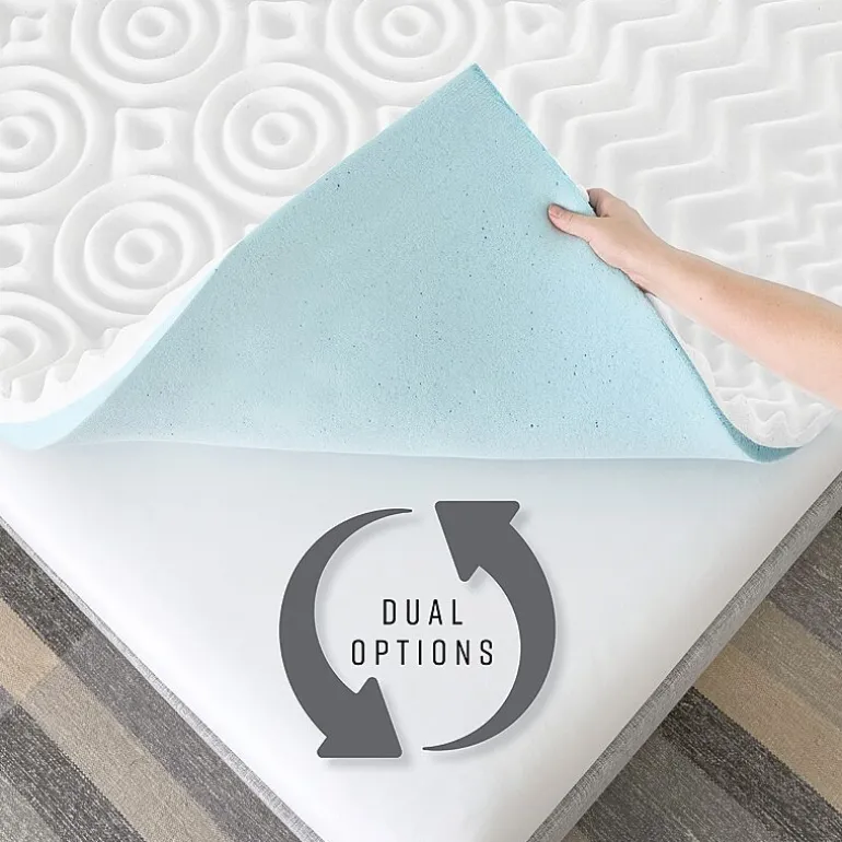 Bodipedic Home 3-Inch Reversible Dual Sided Memory Foam Mattress Topper
