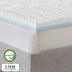 Bodipedic Home 3-Inch Reversible Dual Sided Memory Foam Mattress Topper