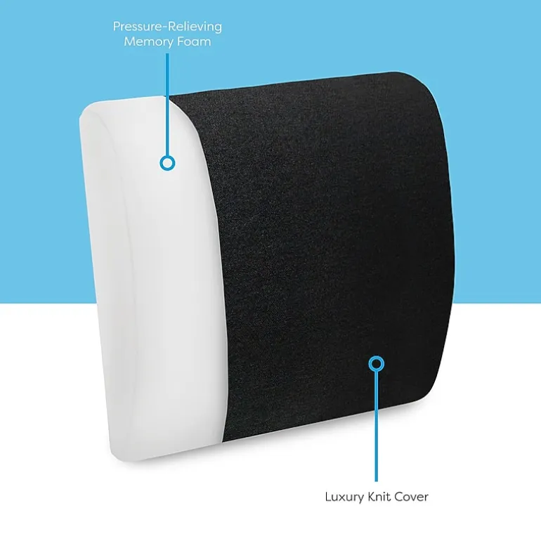 Bodipedic Home Lumbar Support Memory Foam Accessory Pillow