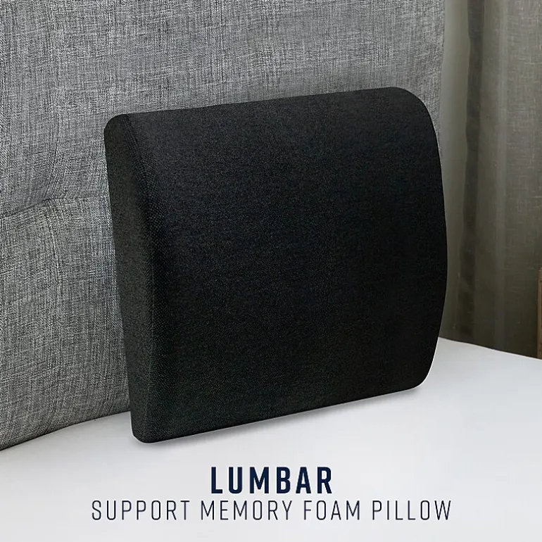 Bodipedic Home Lumbar Support Memory Foam Accessory Pillow