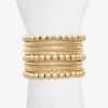 Bold Elements Gold Tone Womens Cuff Bracelet