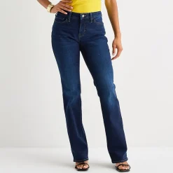 Bold Elements Womens High Rise Bootcut Skinny Fit Jean