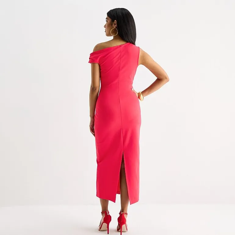 Bold Elements Womens Short Sleeve Midi Bodycon Dress