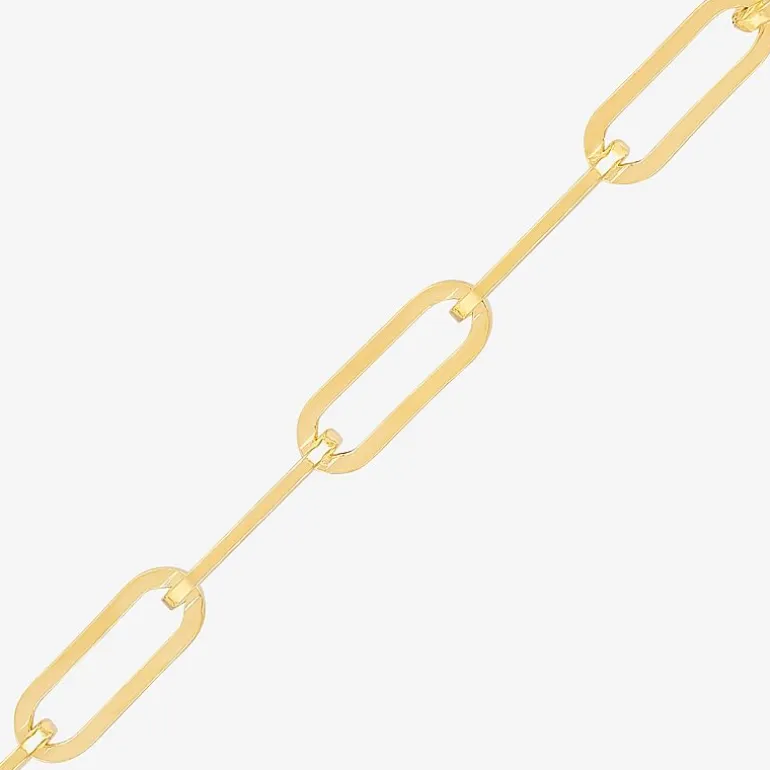 Bonded Brilliance Womens 14K Gold Bonded With Sterling Silver 18 Inch Link Chain Necklace