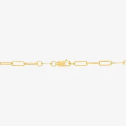 Bonded Brilliance Womens 14K Gold Bonded With Sterling Silver 20 Inch Link Chain Necklace