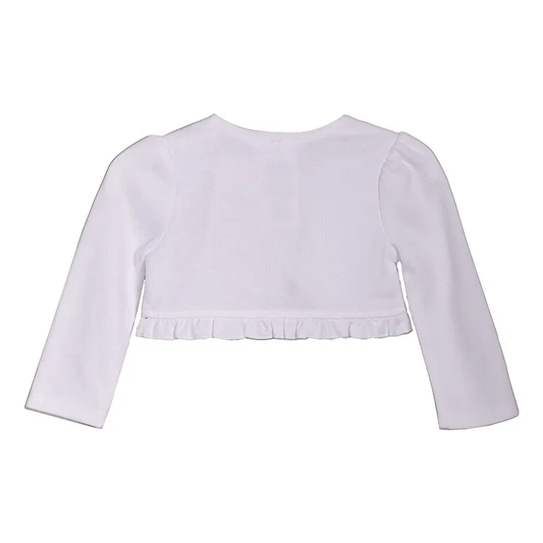 Bonnie Jean Baby Girls Crew Neck Long Sleeve Button Cardigan