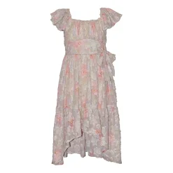 Bonnie Jean Big Kid Girls Short Sleeve Flutter A-Line Dress