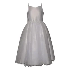 Bonnie Jean Little & Big Kid Girls Short Sleeve Lace Satin Fit + Flare Dress