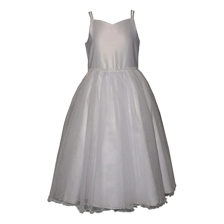 Bonnie Jean Little & Big Kid Girls Short Sleeve Lace Satin Fit + Flare Dress