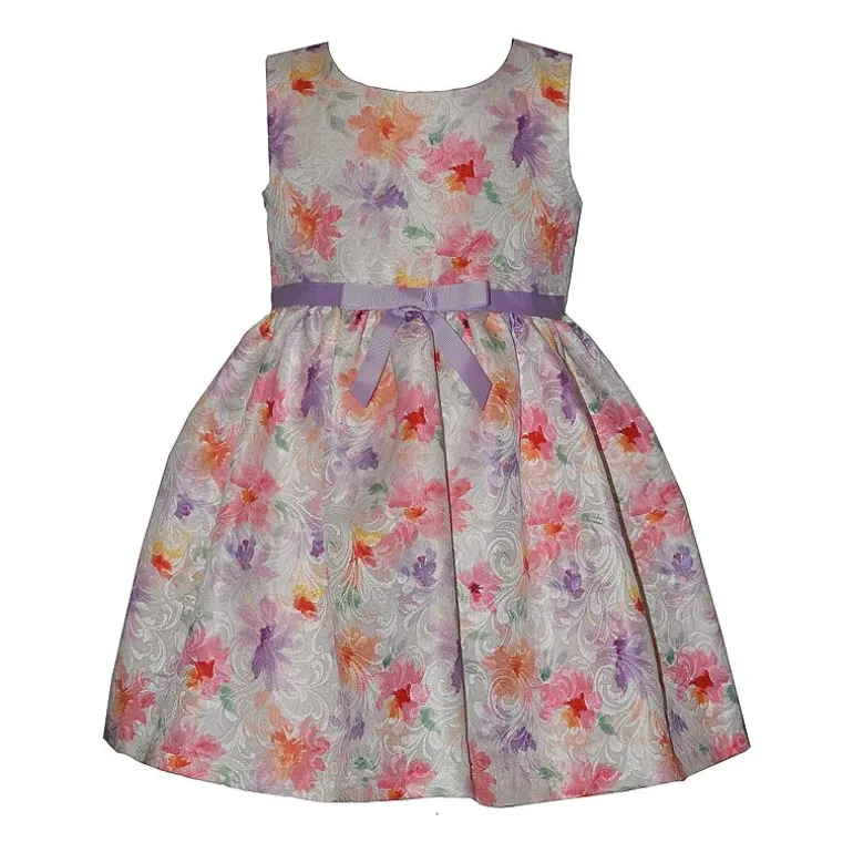 Bonnie Jean Toddler Girls Puffed Floral 2-pc. Dress Set
