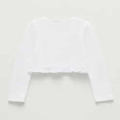 Bonnie Jean Toddler Girls Round Neck Long Sleeve Button Cardigan