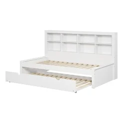 Bookcase Twin Daybed with Twin Trundle