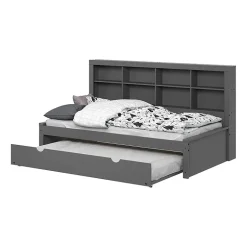 Bookcase Twin Daybed with Twin Trundle