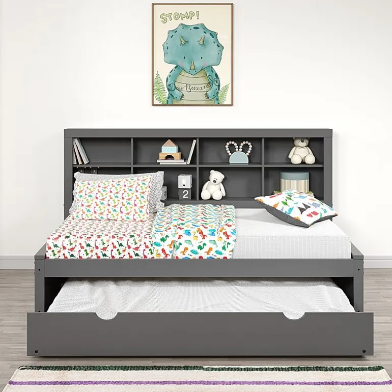 Bookcase Twin Daybed with Twin Trundle