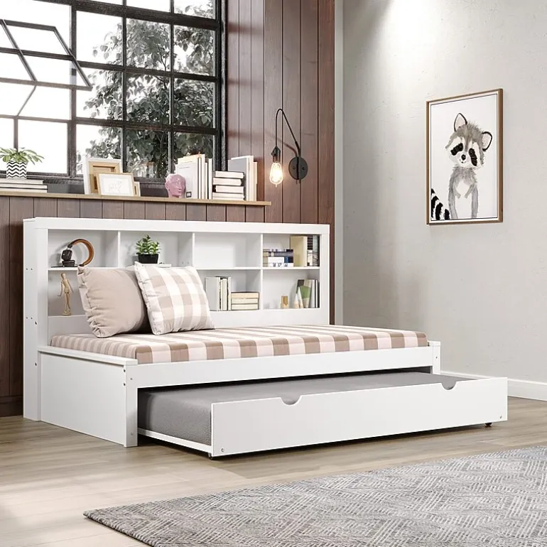 Bookcase Twin Daybed with Twin Trundle