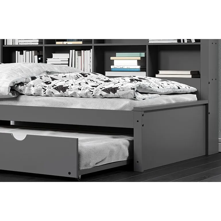 Bookcase Twin Daybed with Twin Trundle