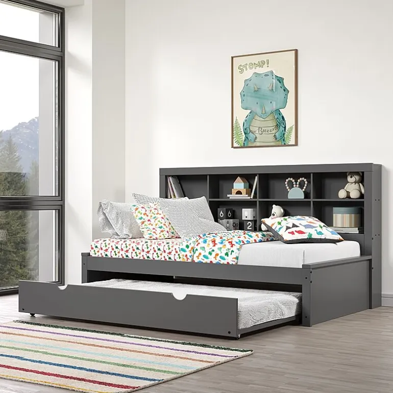 Bookcase Twin Daybed with Twin Trundle