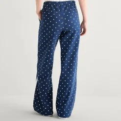 Bottom Womens Juniors Wide Leg Mid Rise Hello Kitty Fleece Sweatpant